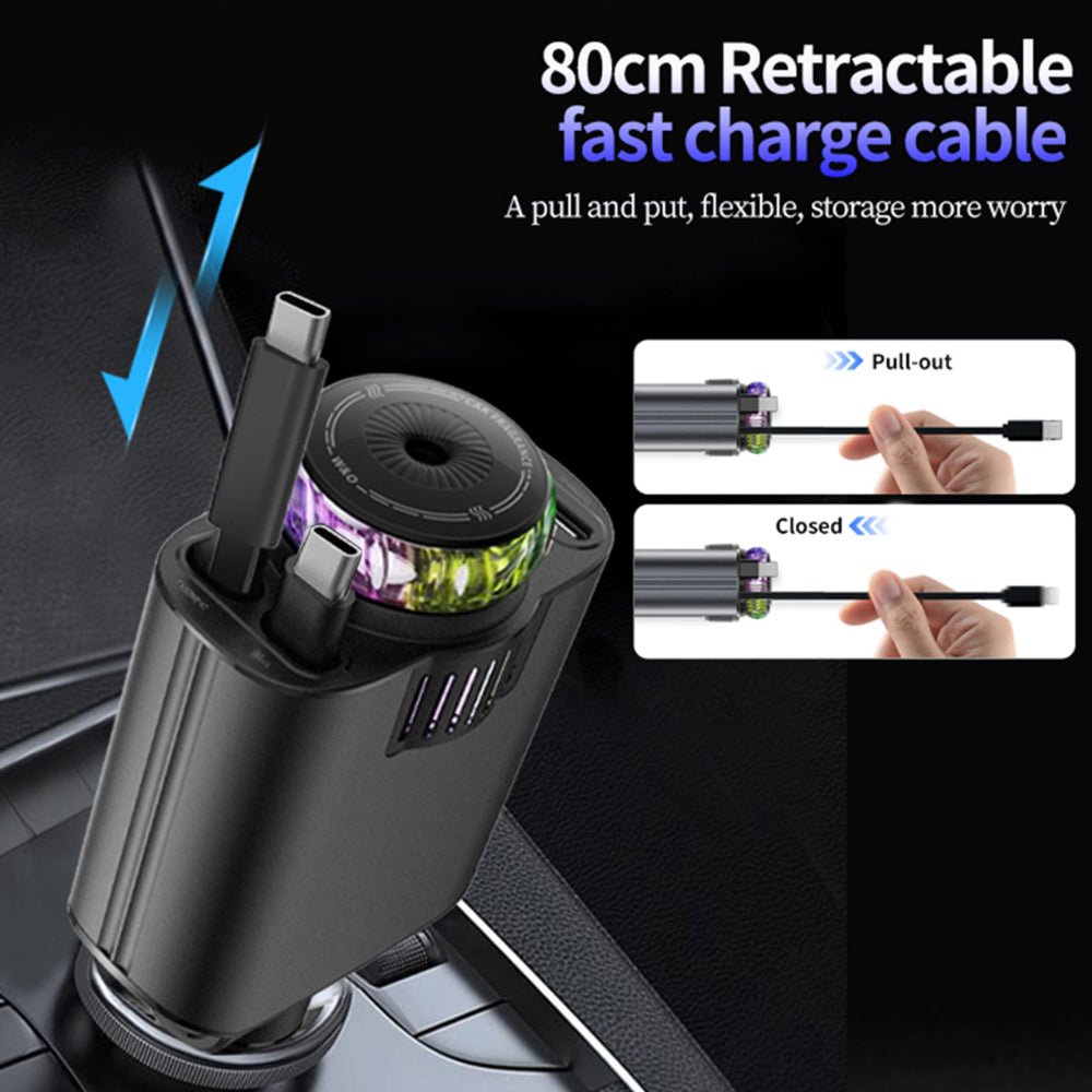 5-in-1 Car Charger with Perfume Diffuser